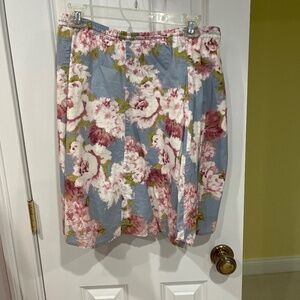 Garnet Hill lined skirt-size M